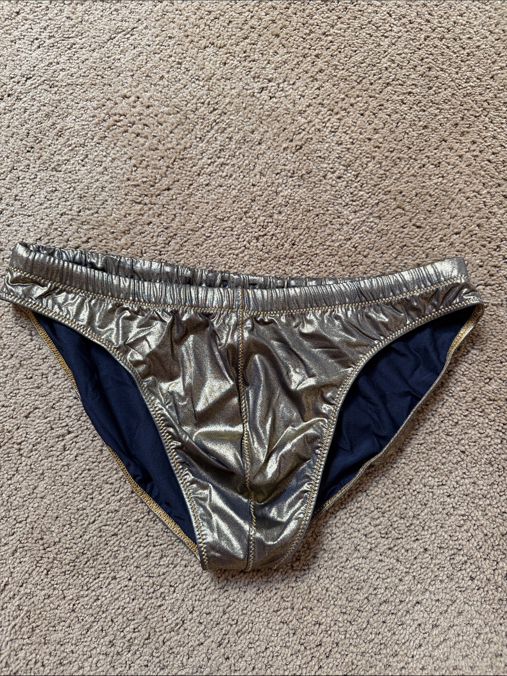 Charlies Metallic Gold Bikini Briefs